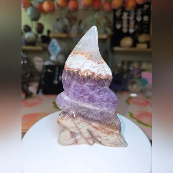 Amethyst Mexican Crazy Lace Crystal Fairy - Picture 1 of 6